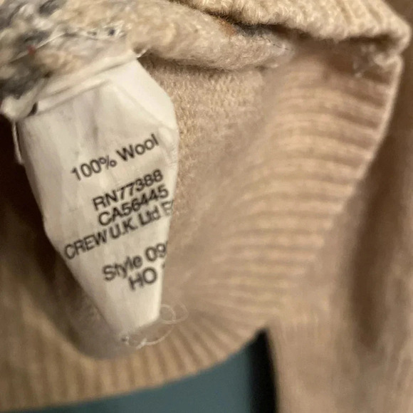J Crew women’s wool sweater - medium - tan/brown - great condtion - Picture 3 of 7
